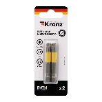 Бита для шуруповерта Kranz Torx T30х50 мм (2 шт./уп.), фото 1