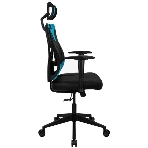 Кресло Aerocool GUARDIAN Ice Blue голубой, сетка, 150 кг, подголовник, регулируемые подлокотники, механизм качания, поясничная подушка, фото13