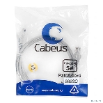 Шнур коммутационный Cabeus, кат. 5е, неэкр., U/UTP, RJ45/RJ45, LSZH, AWG24, 1м, серый, фото2