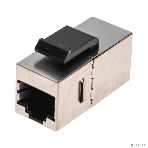 Адаптер проходной формата Rexant Pro Keystone, Jack RJ-45(8P8C), FTP, CAT 5e, фото 1
