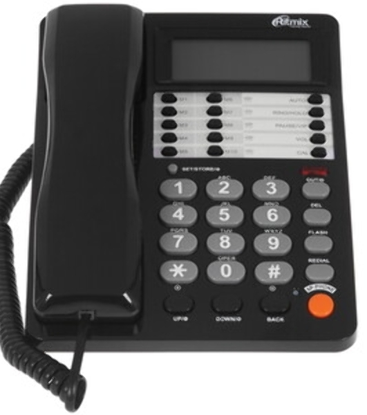 Телефон проводной Ritmix RT-495 белый