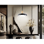 Светильник Ambrella light FL4839 BK/WD черный/дерево 24W 3000-6000K D200*800 (без ПДУ), фото3