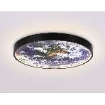Настенно-потолочный светодиодный светильник Ambrella light FW11133 BK черный 25W LED 3000-6400K D400*38, фото7