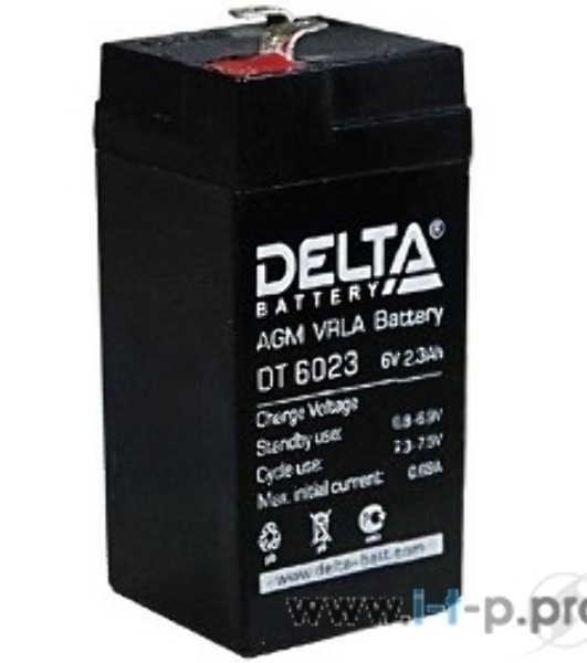 Батарея Delta DT 6023(2,3 А\ч, 6В) свинцово- кислотный аккумулятор