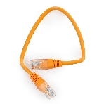 Патч-корд UTP Cablexpert cat.5e, 0.25м, литой, многожильный, оранжевый, фото 1
