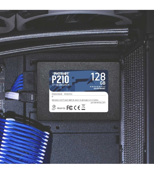 Накопитель SSD Patriot P210, 128Gb, SATA III, 2.5', R/W 450/430