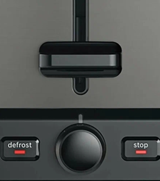 Тостер Bosch TAT5P425 нержавеющая сталь, 970 Вт, 2 слота