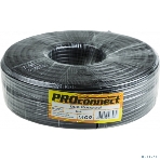 Кабель коаксиальный PROconnect RG-6U, 75 Ом, CCS/Al/Al, 48%, бухта 100 м, черный OUTDOOR, фото3