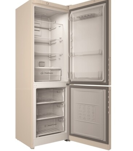Холодильник Indesit ITR 4180 E бежевый двухкамерный 220/78л морозилка снизу