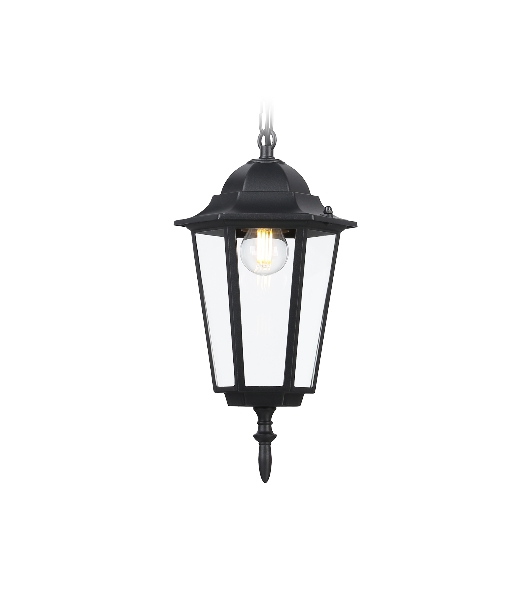 Светильник Ambrella light ST2029 BK/CL черный/прозрачный IP54 E27 max 40W D150*780