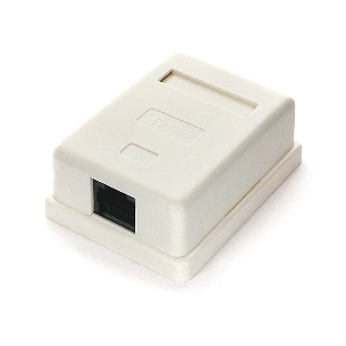 Розетка GEMBIRD NA212 RJ-45 кат.5e внешняя 1 порт, 110/Krone