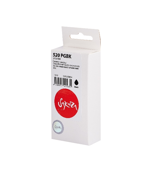 Картридж струйный Sakura 2932B004 (520 PG Black) для Canon, черный, 16 мл., 340 к.
