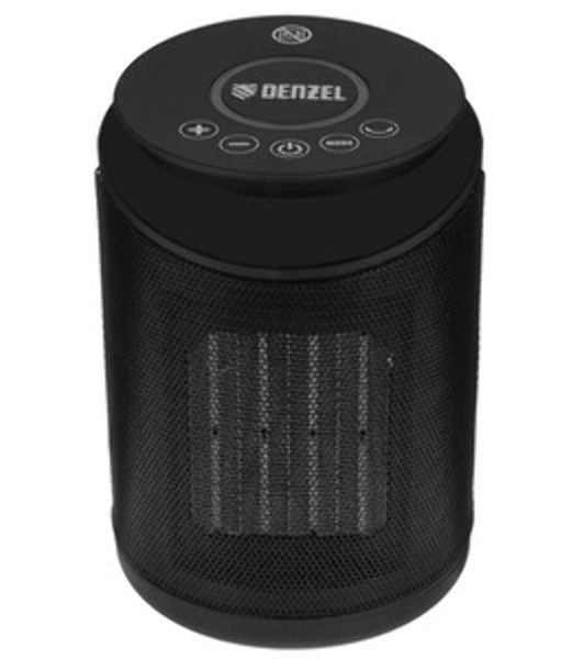 Тепловентилятор керамический Denzel DTFC-2000, 1000/2000 Вт, 20 м2, пульт, 3 режима, термостат