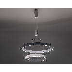 Подвесной светодиодный светильник Ambrella light FL5884/2 WH белый 45W 3000K/4200K/6400K D600/400*1200 (без ПДУ), фото 1