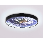 Настенно-потолочный светодиодный светильник Ambrella light FW11133 BK черный 25W LED 3000-6400K D400*38, фото6