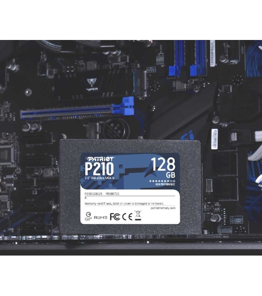 Накопитель SSD Patriot P210, 128Gb, SATA III, 2.5', R/W 450/430