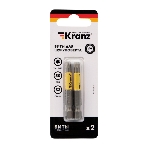 Бита для шуруповерта Kranz Torx T27х50 мм (2 шт./уп.), фото 1