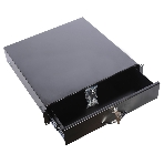 Полка (ящик) для документации 2U (ТСВ-Д-2U.450-9005) черный, фото6