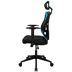 Кресло Aerocool GUARDIAN Ice Blue голубой, сетка, 150 кг, подголовник, регулируемые подлокотники, механизм качания, поясничная подушка, фото11