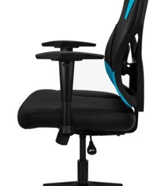 Кресло Aerocool GUARDIAN Ice Blue голубой, сетка, 150 кг, подголовник, регулируемые подлокотники, механизм качания, поясничная подушка