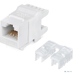 Модуль Keystone Rexant Jack RJ-45(8P8C), UTP неэкранированный, CAT 6, тип 180 градусов, белый PRO, фото 1