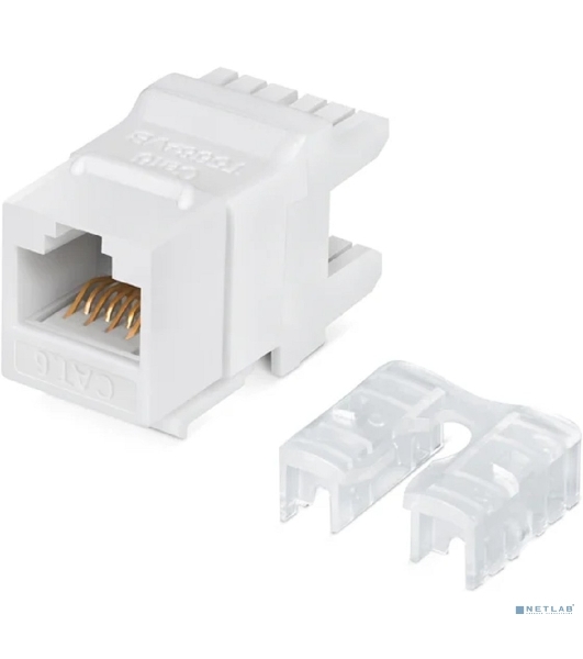 Модуль Keystone Rexant Jack RJ-45(8P8C), UTP неэкранированный, CAT 6, тип 180 градусов, белый PRO