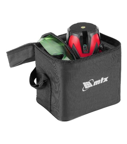 Лазерный уровень MTX MXL GREEN, 30 м, зеленый луч, акк. Li 2400 mAh, сумка, резьба 5/8'