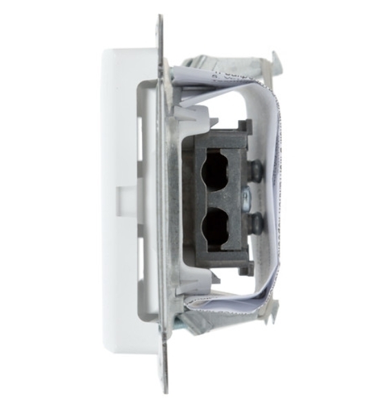 Механизм розетки TV 1-м СП Glossa проходной 4DB белый SchE GSL000192