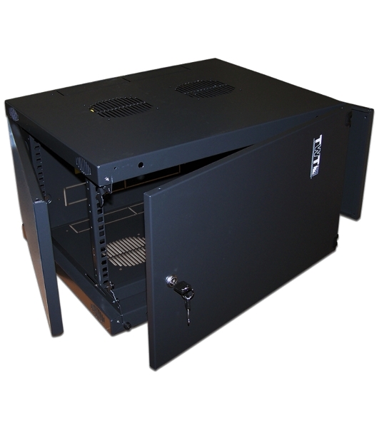 Шкаф настенный Next, 9U 550x600, металлическая дверь, черный