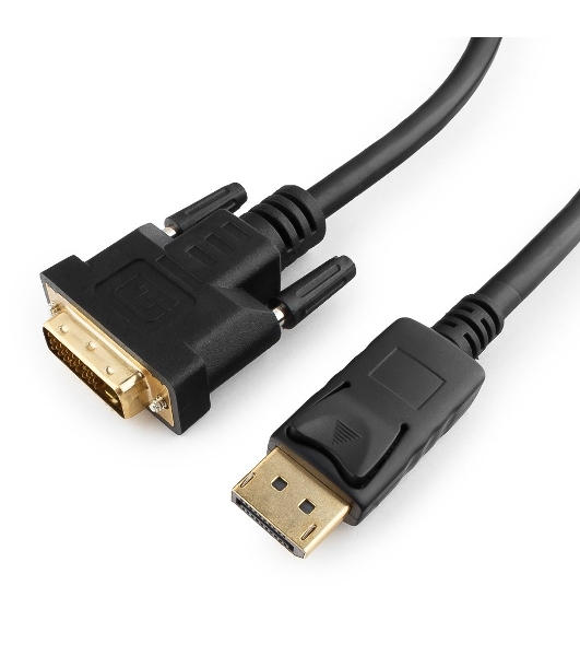 Кабель DisplayPort-DVI Gembird/Cablexpert 1м, 20M/19M, черный, экран, пакет