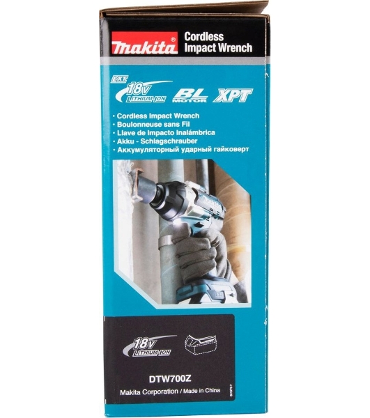 Гайковерт Makita DTW700Z ак(уд) BL-Motor, 18В, Li-ion, БЕЗ АКБ и БЕЗ ЗУ