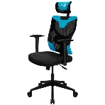 Кресло Aerocool GUARDIAN Ice Blue голубой, сетка, 150 кг, подголовник, регулируемые подлокотники, механизм качания, поясничная подушка, фото10