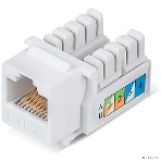 Модуль Keystone Rexant Jack RJ-45(8P8C), UTP неэкранированный, CAT 6, тип 90 градусов, белый PRO, фото 1