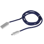Кабель USB2.0 Cablexpert CC-P-mUSB02Bl-1M, AM/microB, серия Platinum, длина 1м, синий, блистер, фото6