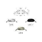 Корпус светильника C6513 SBK черный песок D80*H25mm MR16 GU5.3, фото11