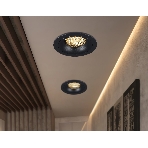 Светильник встраиваемый Ambrella light TN102724 BK черный GU5.3 92*92*23, фото 1
