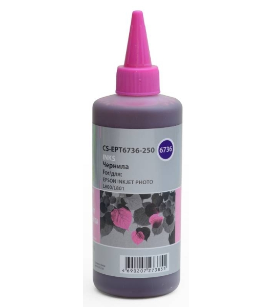 Чернила Cactus CS-EPT6736-250 светло-пурпурный 250мл для Epson L800/L810/L850/L1800
