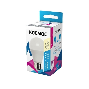 Лампа светодиодная Космос LED BASIC A60 11Вт 220В E27 3000К