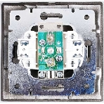 Розетка 1-м СП Мира 16А IP20 без заземл. со вставкой керамика черный бархат LEZARD 701-4242-121, фото3