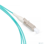Пигтейл Cabeus, LC, OM3 50/125, 1,5м, бежевый хвостовик, бирюзовый, фото2
