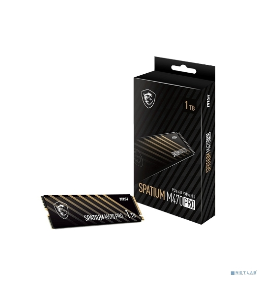 Накопитель SSD MSI M.2 2280 1Tb SPATIUM M470 PRO Client SSD S78-440L0J0-P83, PCIe Gen4x4 with NVMe