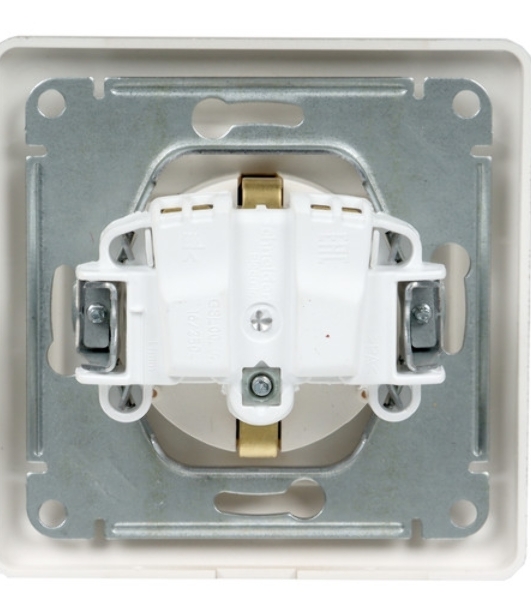 Механизм розетки TV 1-м СП Glossa проходной 4DB белый SchE GSL000192