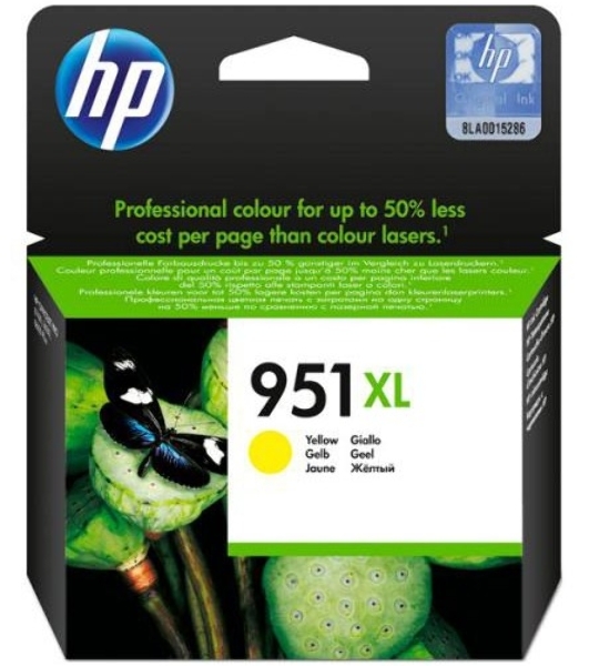 Картридж струйный HP 951XL CN048AE желтый для HP OJ Pro 8100/8600 (1500 стр.)