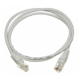 Патч-корд LANMASTER TWT UTP cat.5e, с заливными колпачками, 2.0 м, серый