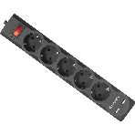 Сетевой фильтр Defender 5M DFS 755 5OUTL., фото 1