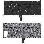 Клавиатура для ноутбука MacBook A1369 2010+ черная, большой ENTER RU, фото4