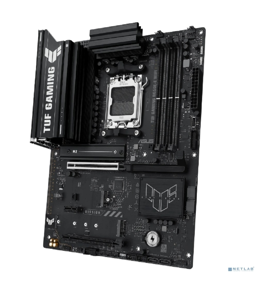 Материнская плата ASUS TUF GAMING B650-E WIFI, AM5, AMD B650, 4xDDR5, 4xSATA, 3xM.2, 1xPCIe 4.0 x16, 1xPCIe 4.0 x16, 1xPCIe x1, 1xDP, 1xHDMI, 1x2.5Gb LAN, Wi-Fi 6E, Bluetooth 5.3, 2xUSB-C (1x10Gbps, 1x20Gbps), 3xUSB-A 5Gbps, 2xUSB-A 10Gbps, 3xUSB-A 2.0, 5x3.5 мм, 7.1, ATX