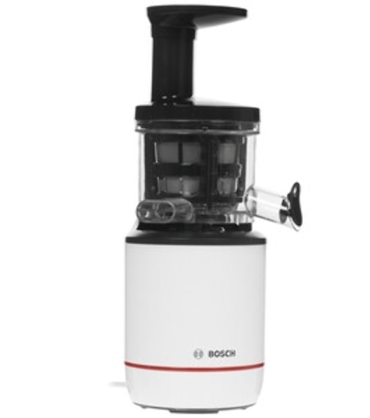 Соковыжималка Bosch MESM500W черный, шнековая вертикальная, 150 Вт, 1000 мл, электронное, реверс