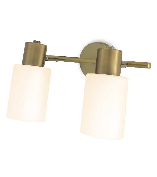 Светильник Ambrella light TR3969/2 BS/FR латунь/белый матовый  E27*2 max 40W 260*80*210