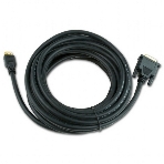 Кабель HDMI-DVI Cablexpert CC-HDMI-DVI-15, 19M/19M, single link, медь, позол.разъемы, экран, 4.5м, черный, пакет, фото4